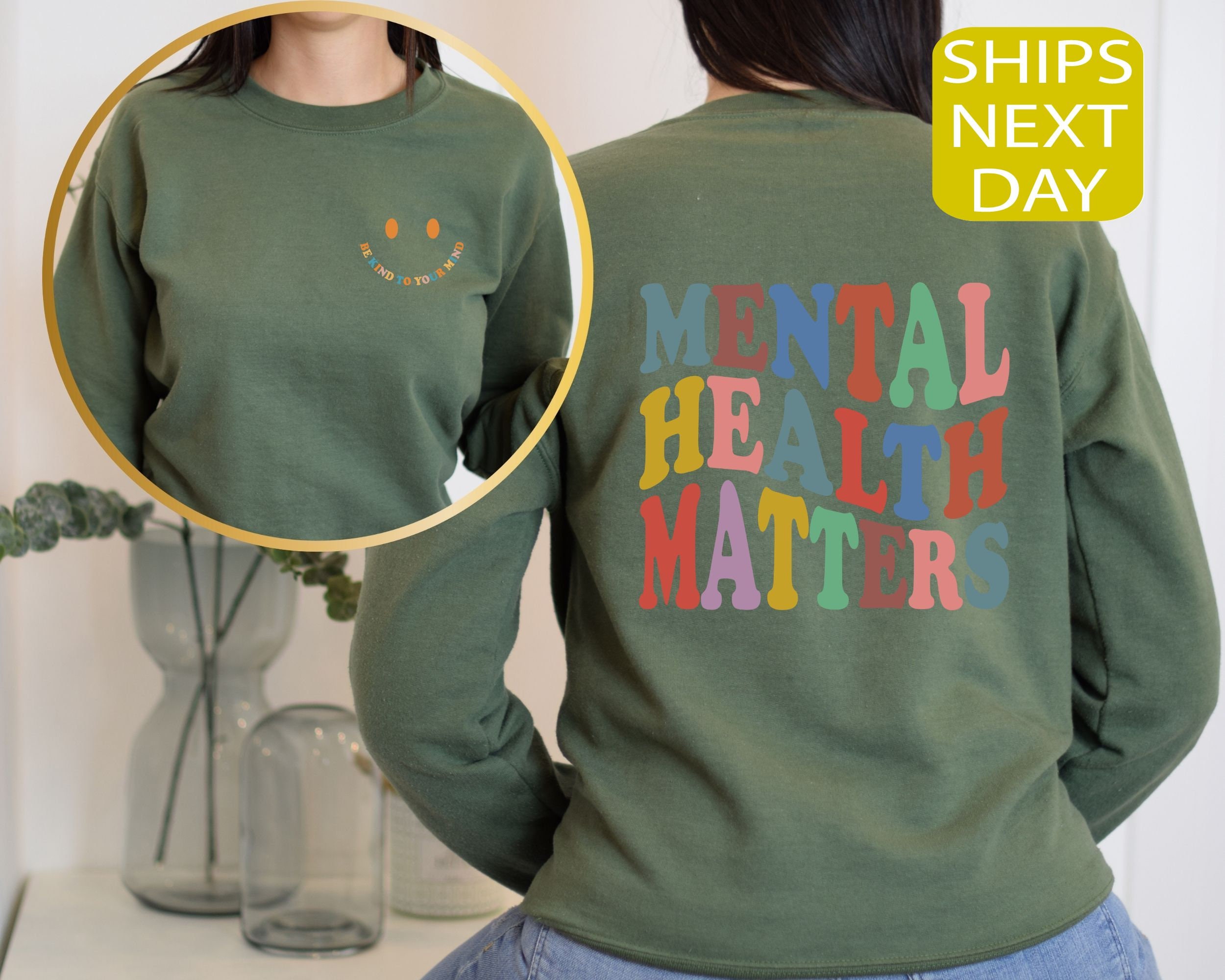 Discover Mental Health Matters Shirt, Mental Health Awareness Sweatshirt or Hoodie, Motivational Shirt, Therapist Shirt