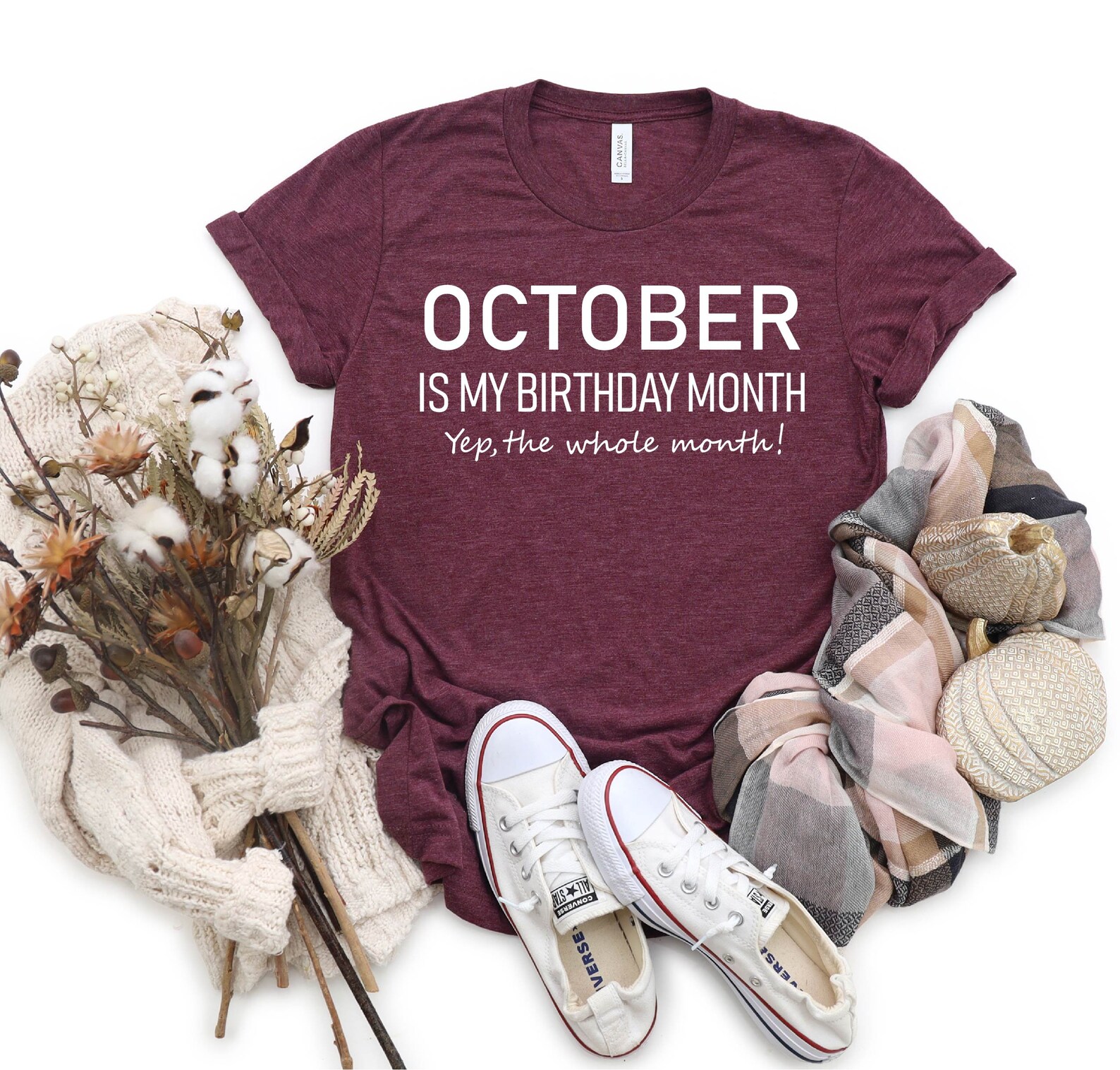 October My Birthday Month October Birthday Shirt Birthday - Etsy