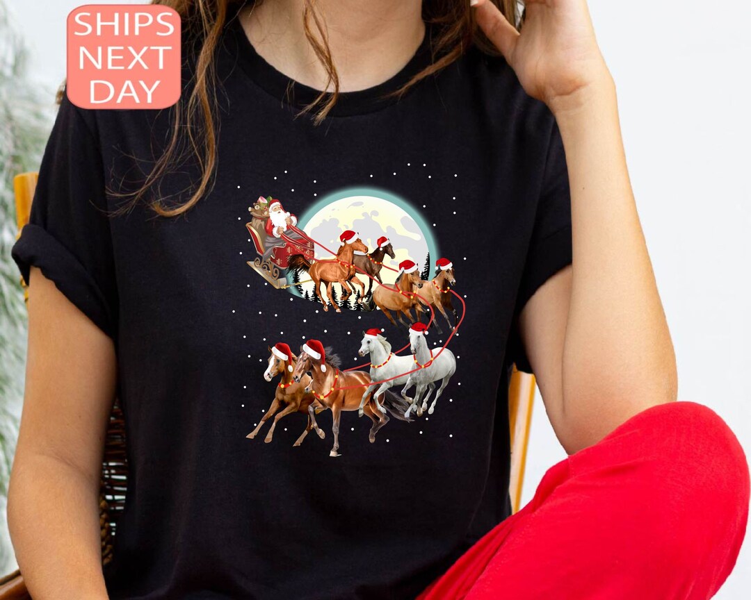 Personalized Horse Sweater - Christmas Gift For Horse Lover - Up To 3 Horses - Ho Ho Horse main image 1