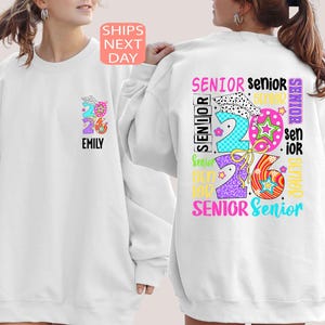 Retro Graduation 2026 Sweatshirt, Custom Class of 2026 Sweatshirt, 2026 Senior Hoodie, High School Senior Shirt, 2026 Senior Gift