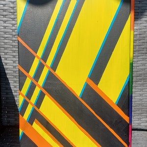 Stripes - acrylic painting on canvas 30 x 50 cm