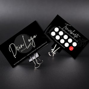 Cartão de visita personalizado, cartão Bunus, cartão fidelidade, cartão carimbo para download