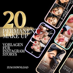 Instagram Stories Templates Permanent Make Up