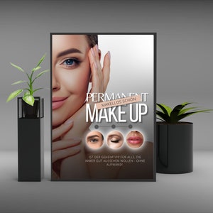 Permanent Make up Poster, Beauty Poster for download