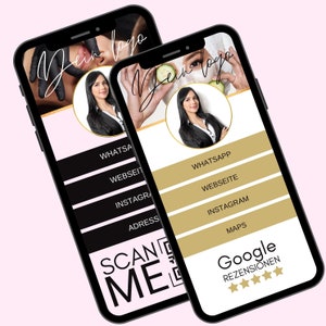 Link cliccabili per biglietti da visita digitali, biglietti con codice qr, biglietti da visita estetista, parrucchiere, biglietti da visita, trucco permanente