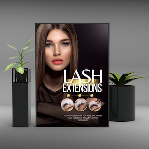 Wimpernverlängerung Poster, Beauty Poster, Lash Extensions zum Download
