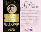 Digitale Visitenkarte mit anklickbaren Links inkl. Qr Code, Kosmetikerin Visitenkarte, Friseur, Visitenkarte, Permanent Make up