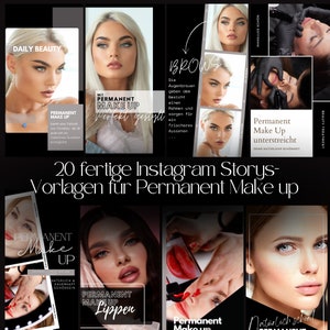 Instagram Stories Templates Permanent Make Up