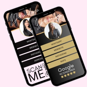 Link cliccabili per biglietti da visita digitali, biglietti con codice qr, biglietti da visita estetista, parrucchiere, biglietti da visita, trucco permanente