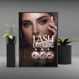 Wimpernverlängerung Poster, Beauty Poster, Lash Extensions zum Download