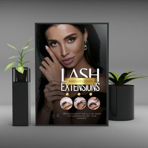 Wimpernverlängerung Poster, Beauty Poster, Lash Extensions zum Download