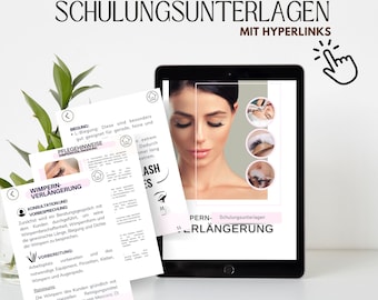 Eyelash extension training documents for download (German)