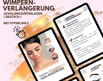 Eyelash extension training documents for download (German)