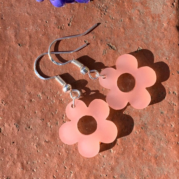 Flower Earrings - Vintage, handmade, silver earrings