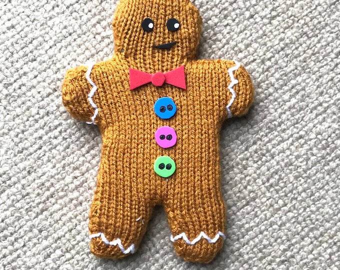 The GINGERBREAD MAN Knitting Pattern. Delightful. PDF Download. 18 Cms ...