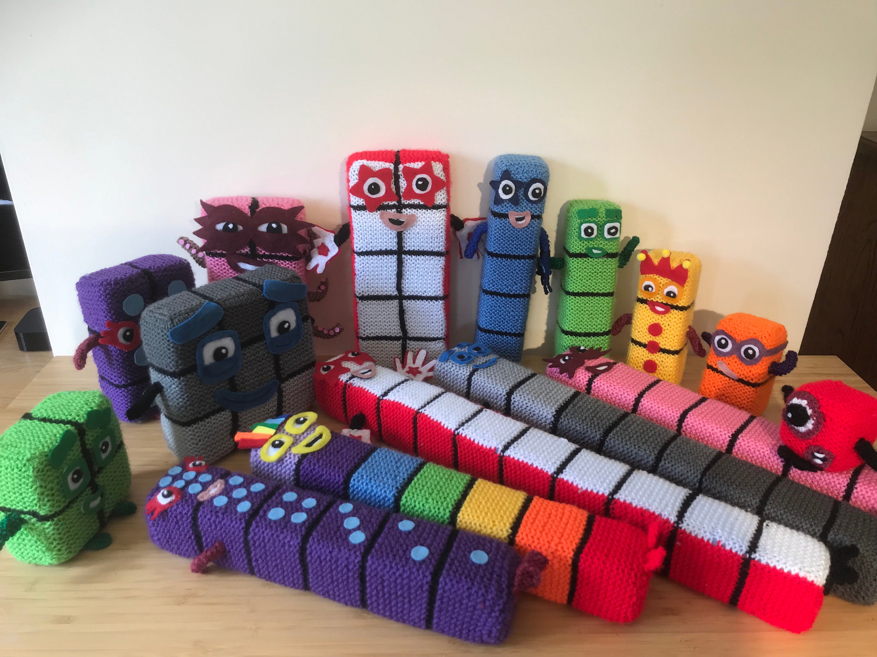 NUMBERBLOCKS SOFTIES Knitting Pattern. PDF Download. Etsy Canada