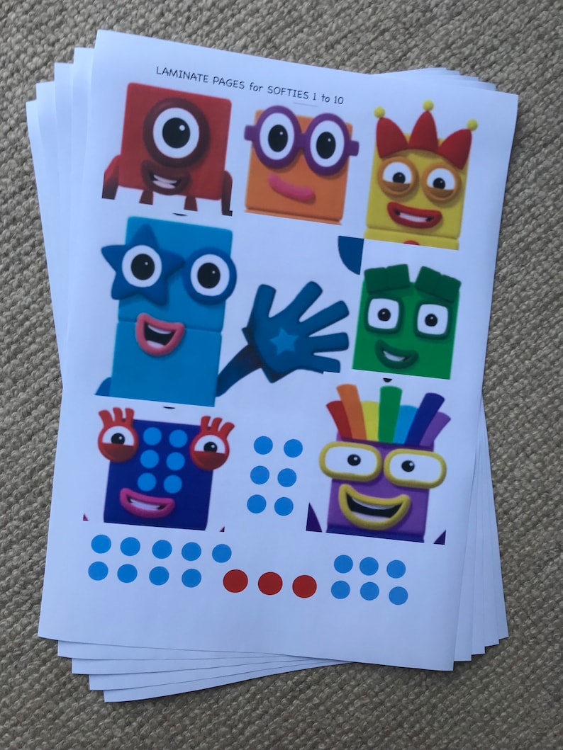 NUMBERBLOCKS New 2023 Knitting Pattern SOFTIES Made on FOAM Etsy UK