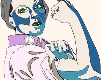 Stampa artistica di Rosie the Riveter, 11x17 (stampa digitale)
