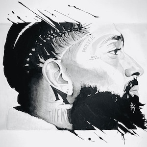 Nipsey hassle in watercolor