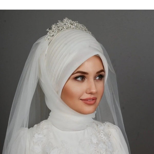 bridal turban hijab