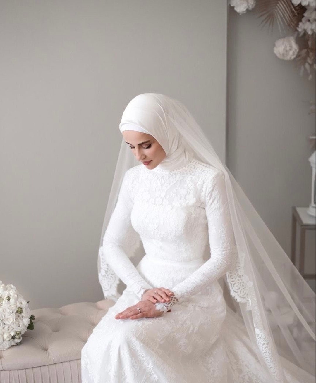 muslim bridal shawl