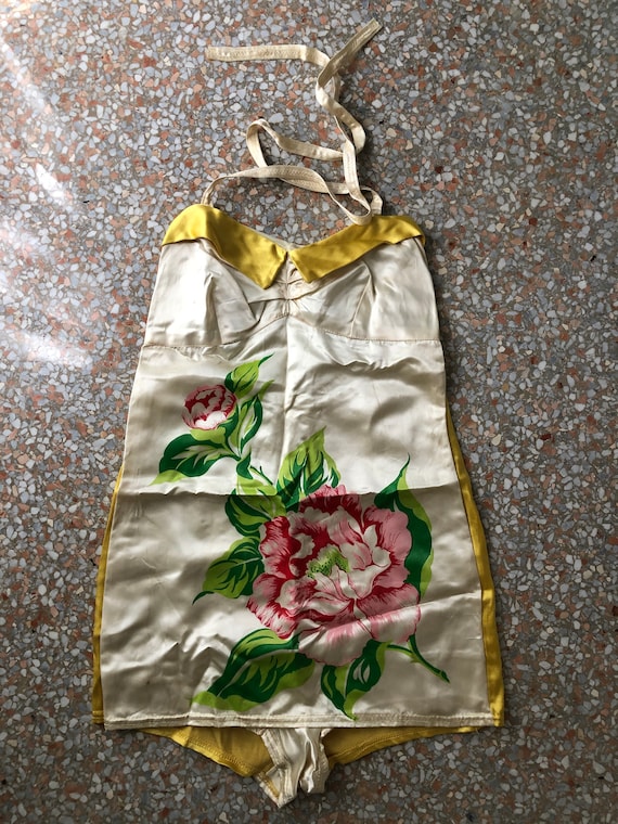 Vintage 1930’s Silkscreen Bathing Suit