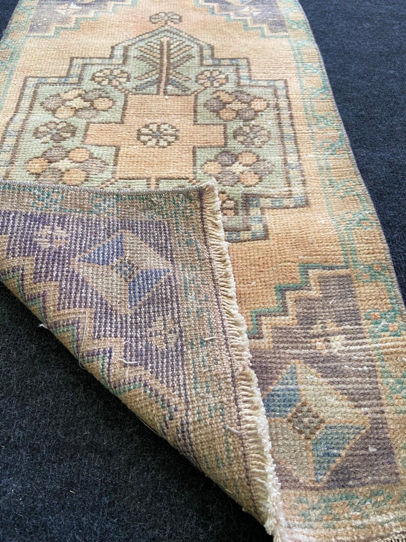 Copper gift small door mat Rug oushak small rug Vintage rug turkish hand made rug anatol\u0131an rug Small Rug,mat rug Bohemian rug