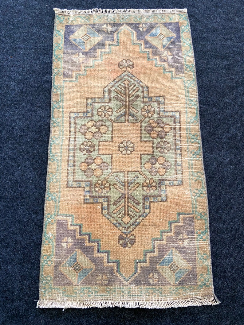 Copper gift small door mat Rug oushak small rug Vintage rug turkish hand made rug anatol\u0131an rug Small Rug,mat rug Bohemian rug