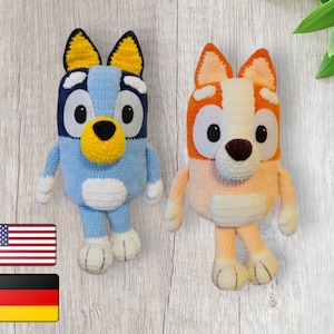 Bluey Familia De Dibujos Animados Kawaii Bolsa De Felpa Anime Niños Mochila  Libro Azul Bingo Perro Juguete Mini