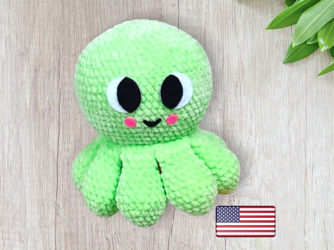 Pulpito Reversible Pulpo Tejido A Crochet Reversible Pulpito