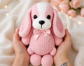 Crochet Puppy Pattern, Amigurumi Dog PDF Tutorial, Easy Plush Puppy Crochet Pattern, Cute Stuffed Toy