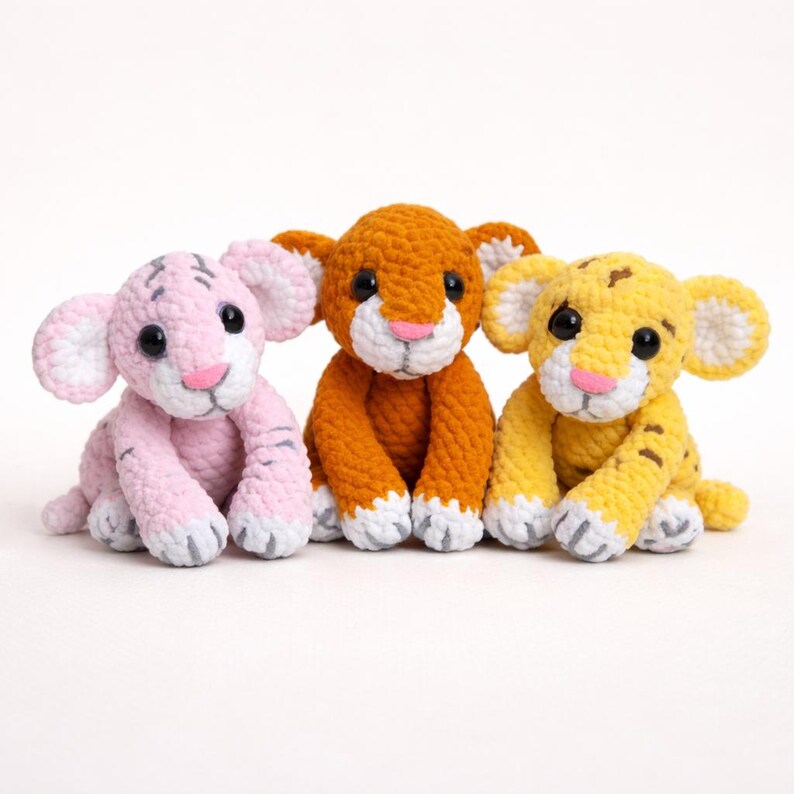Lion Crochet Pattern – Amigurumi Baby Animals Tutorial, Cute Plush ...