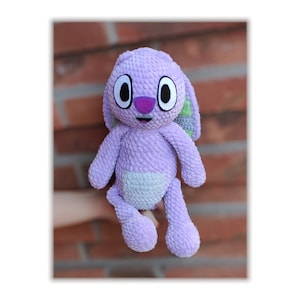 Crochet Pattern Floppy Bunny, 13 inc, Amigurumi tutorial PDF in English and German