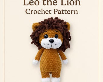 Lion Crochet Pattern: Amigurumi Plush Toy PDF Tutorial