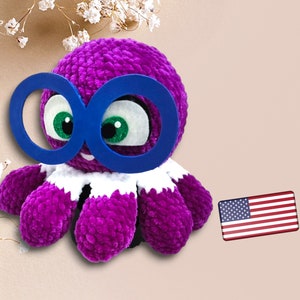Otto the Octopus Amigurumi Crochet Pattern Digital Download
