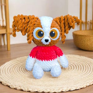 Handmade Plush Papillon Dog – Soft Stuffed Animal Toy – Cute Gift for Dog Lovers and Kids