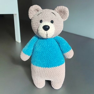 Teddybär Häkelanleitung, häkeln Sie Bärenmuster, englische und deutsche PDF, Teddybär Häkelanleitung, Bären häkeln