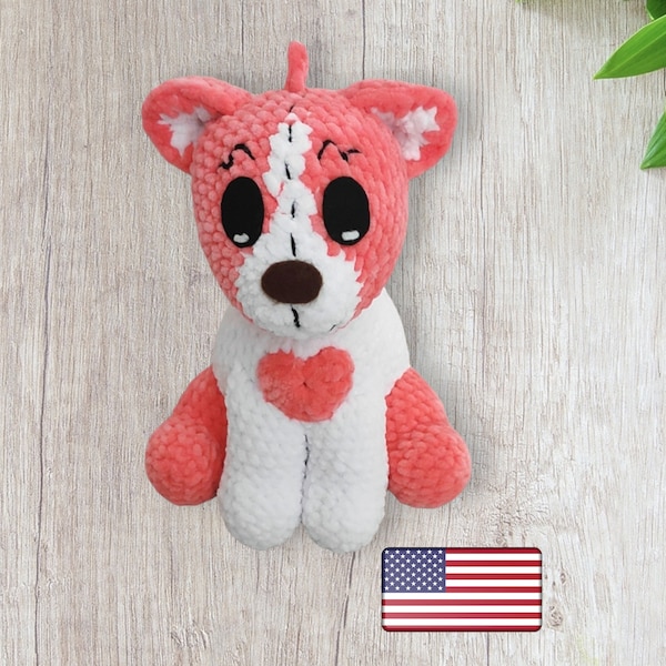 Crochet Pattern Polly Puppy , Amigurumi tutorial PDF in English