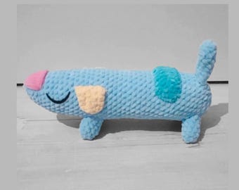 Long dog easter egg ,  plush toy, color selection