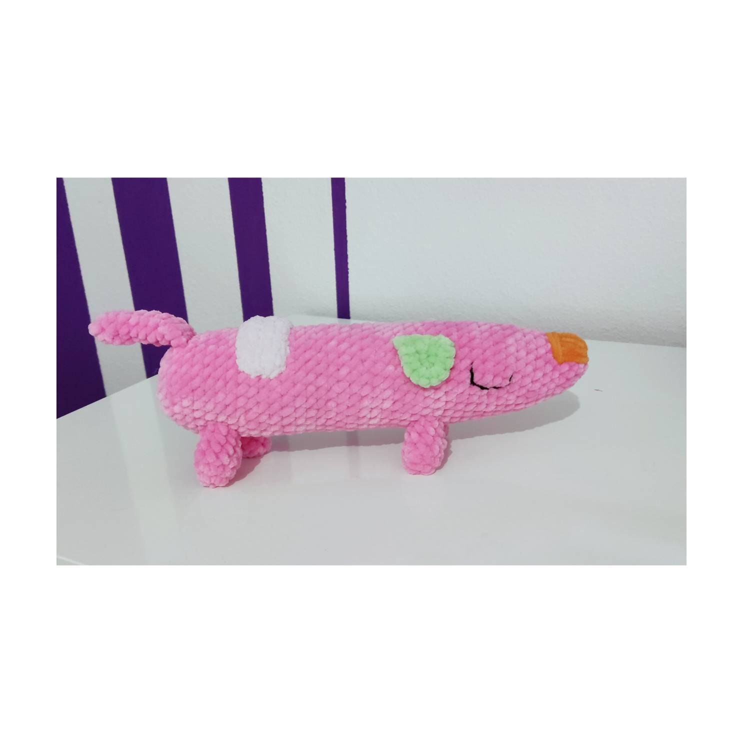 Midlee Easter Egg Plush Dog Toy - Pink (Small)