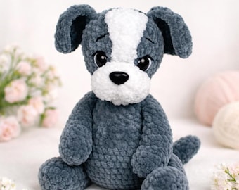 Crochet Dog Pattern – Plush Puppy Amigurumi, Soft Toy Design