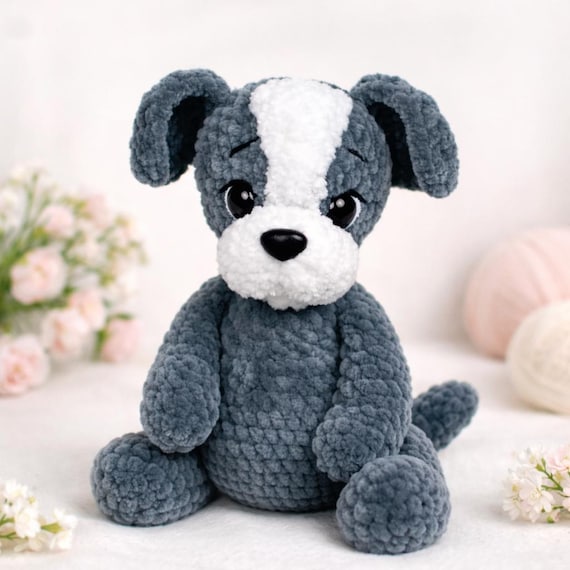 Crochet Dog Pattern – Plush Puppy Amigurumi, Soft Toy Design