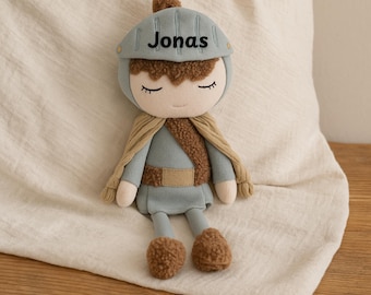 Custom Plush Doll – Personalized Rag Doll for Baby, Fairy Comfort Doll, Baptism or Godparent Gift, First Christmas Keepsake