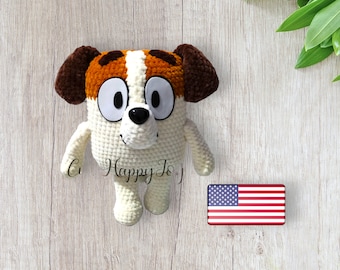 Jack Russel, crochet pattern, 12 inc
