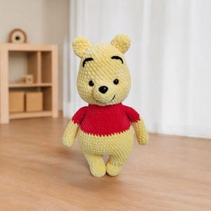 Handmade Plush Bear – Soft Stuffed Animal Gift for Kids – Cuddly Teddy Toy – Cozy Nursery Decor – Birthday Gift Idea