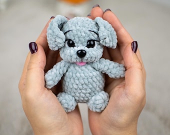 Puppy Crochet Pattern for Plush Dog Amigurumi Toy