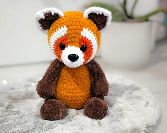 Red panda Crochet pattern Digital download Stuffed animal Plushie pattern Crochet plushie