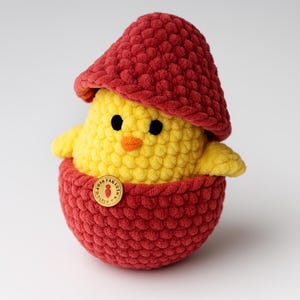 Plush Chick – Soft Handmade Easter Toy, Stuffed Animal Gift for Kids or Bird Lovers