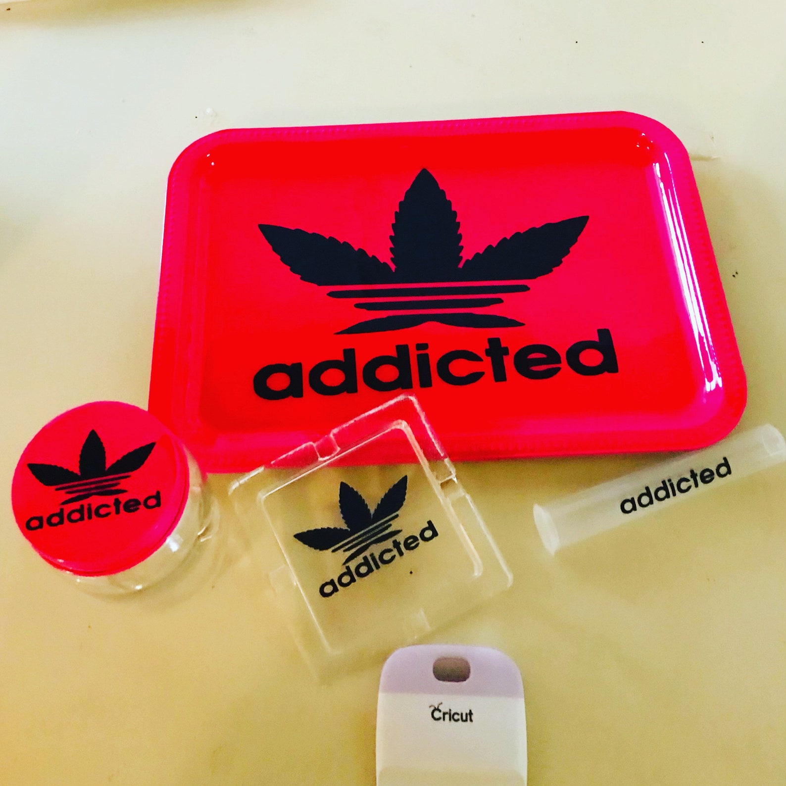Addicted Rolling Tray set Etsy
