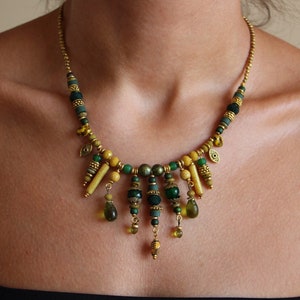 Indian Tibetan Nepali ethnic necklace for women Boho beaded handmade jewelry
